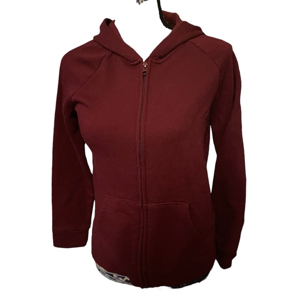 2 Children’s Place maroon zip up hoodies - Picture 3 of 7